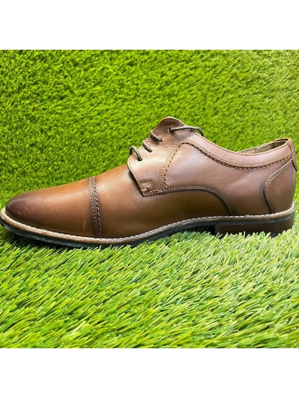 Nunn Bush Westwood Mens Size 10.5E Brown Classic Cap Toe Oxford Dress Shoes